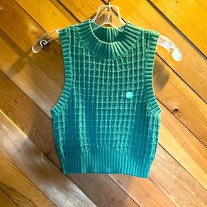 PacSun LA Hearts Green Sweater Sleeveless Girl SM
